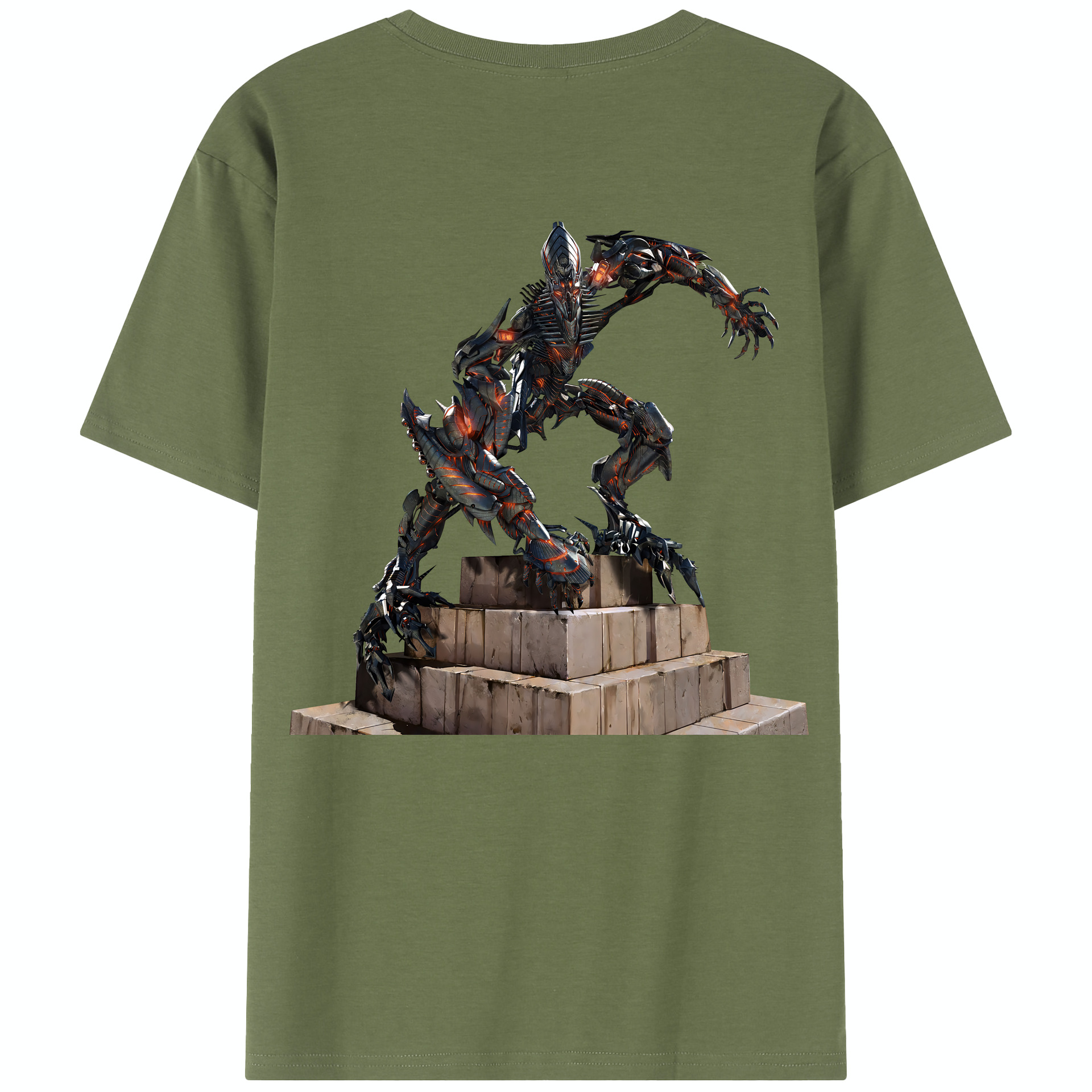 （画像用） Transformers トランスフォーマー 綿100％半袖Tシャツ（背面プリント）